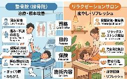 整骨院とリラクゼーションの違いとは？